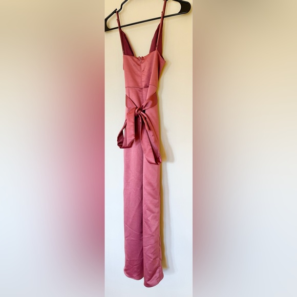 Lulus Joice Satin Midi Dress: Mauve, XS - Picture 14 of 15